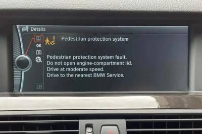 BMW pedestrian protection system removal project