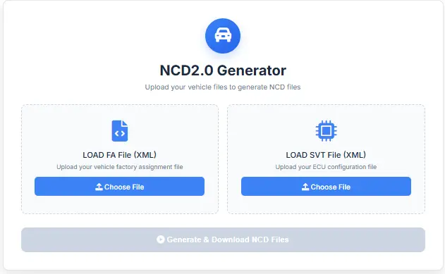 NCD2 Generator Software: BMW, Mini, Rolls-Royce Tools - Image 6